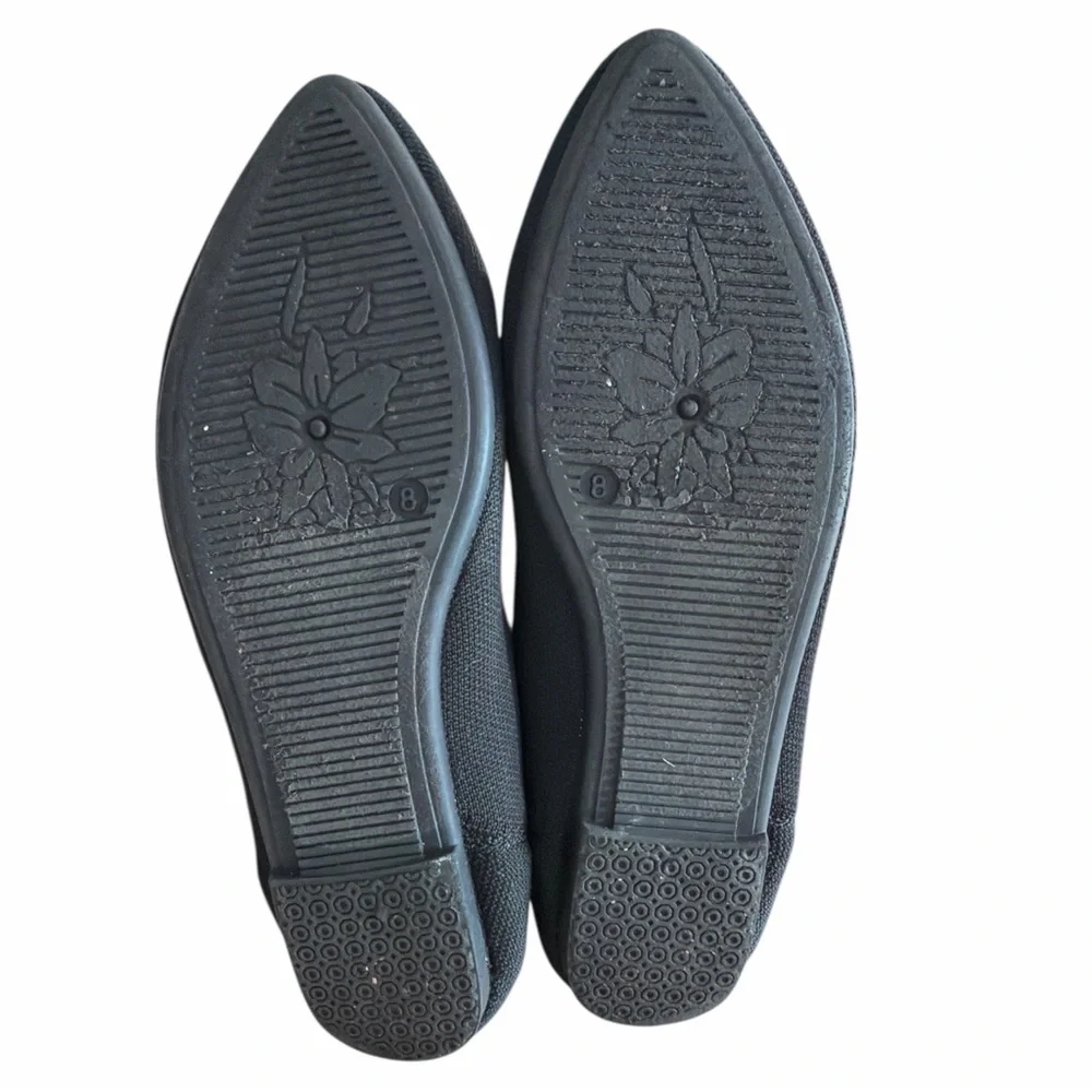 Danskin Black and White Women's Pointy Ballet Flats